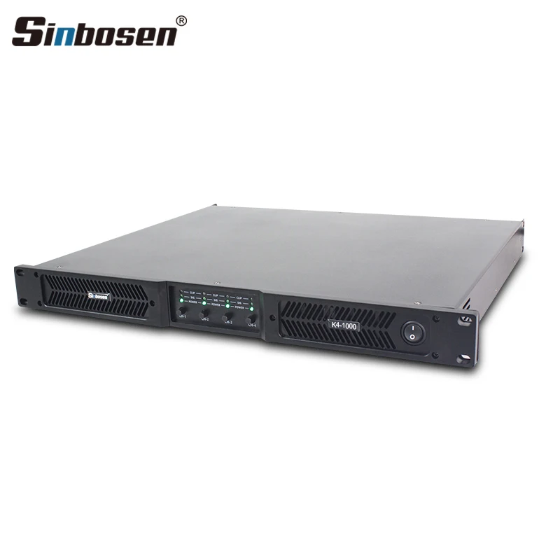 K4-1000 Digital Class D 1U Murang Amplifier 1000W 4Channel Power Karaoke Amplifier Audio