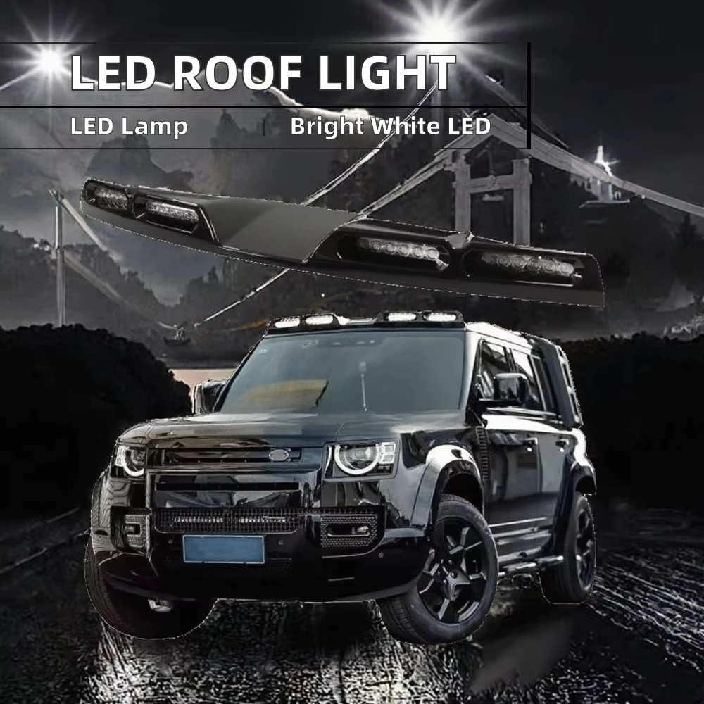 Roof Top Light Led Spotlight Lamp Retrofit for Defender 2020-2025 DRL Automotive Exterior Car Accessories Body Kit