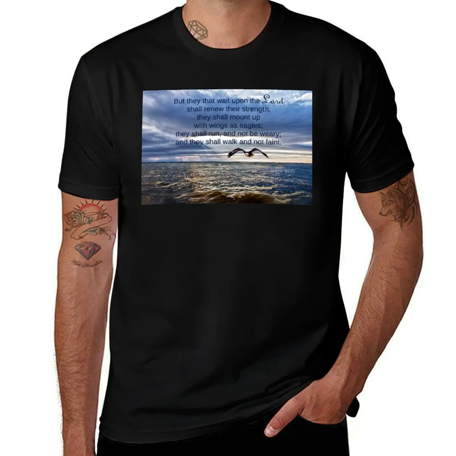 

They That Wait Upon the Lord T-Shirt man tshirt t shirt man casual T-Shirt
