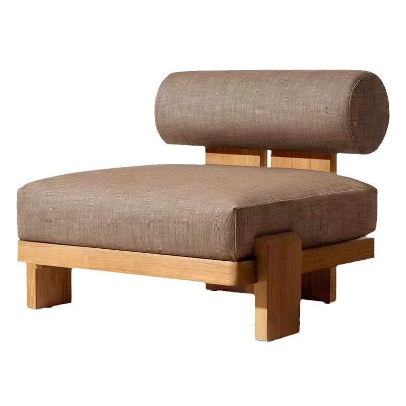 

Outdoor solid wood sofa villa leisure backrest card seat sofa