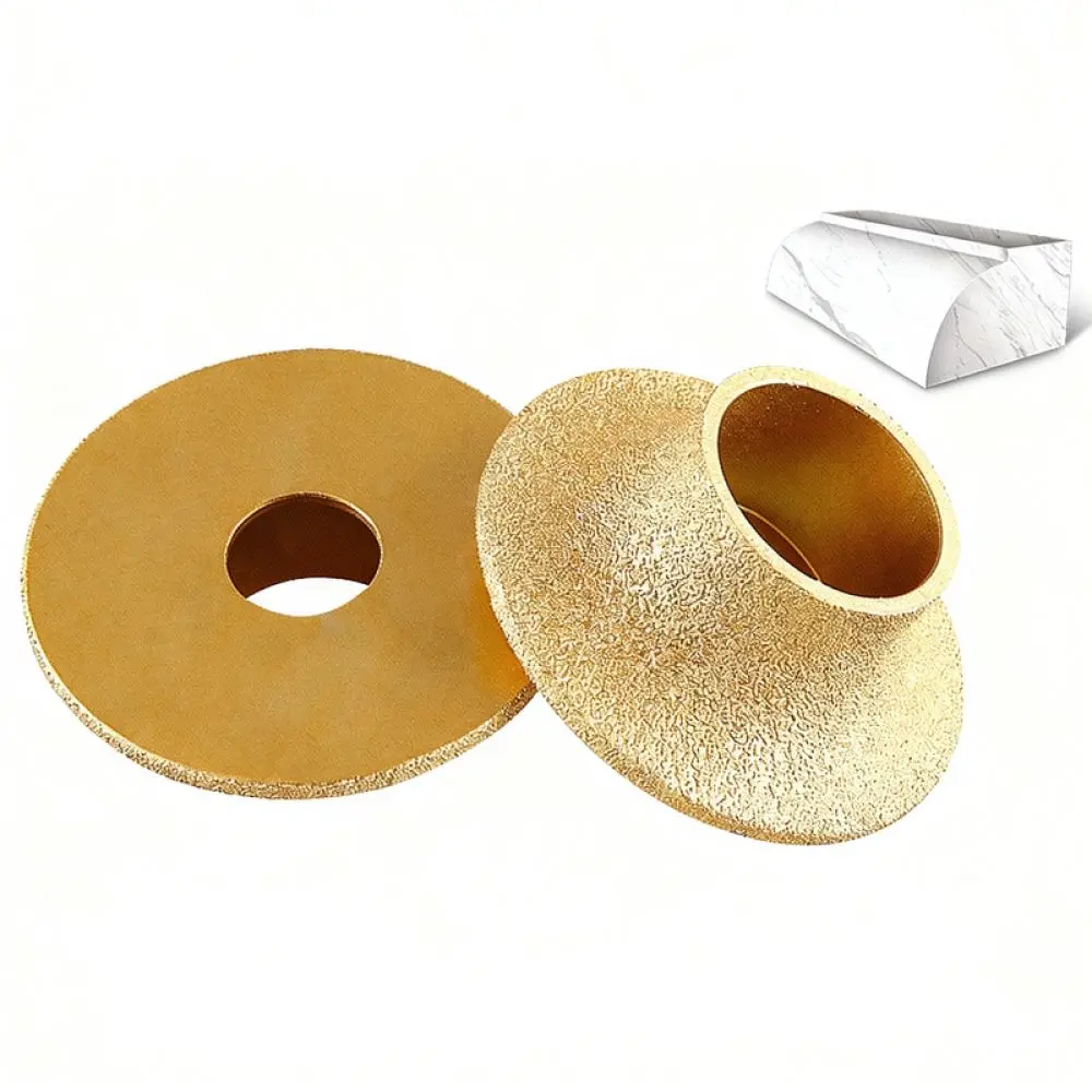 Vacuum Brazed Diamond Grinding Bit For Angle Grinder Stone Marble Quartz Edge Shaping Chamfering Profiling Cutter