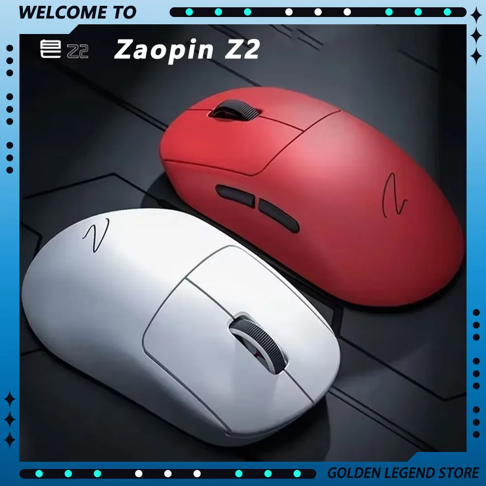 Zaopin Z2 Gaming E-Sports Mouse Paw3395 Sensor Lightweight 4k Return Tri Mode Mouse Gamer Accessory for Computer Mice Man Gifts