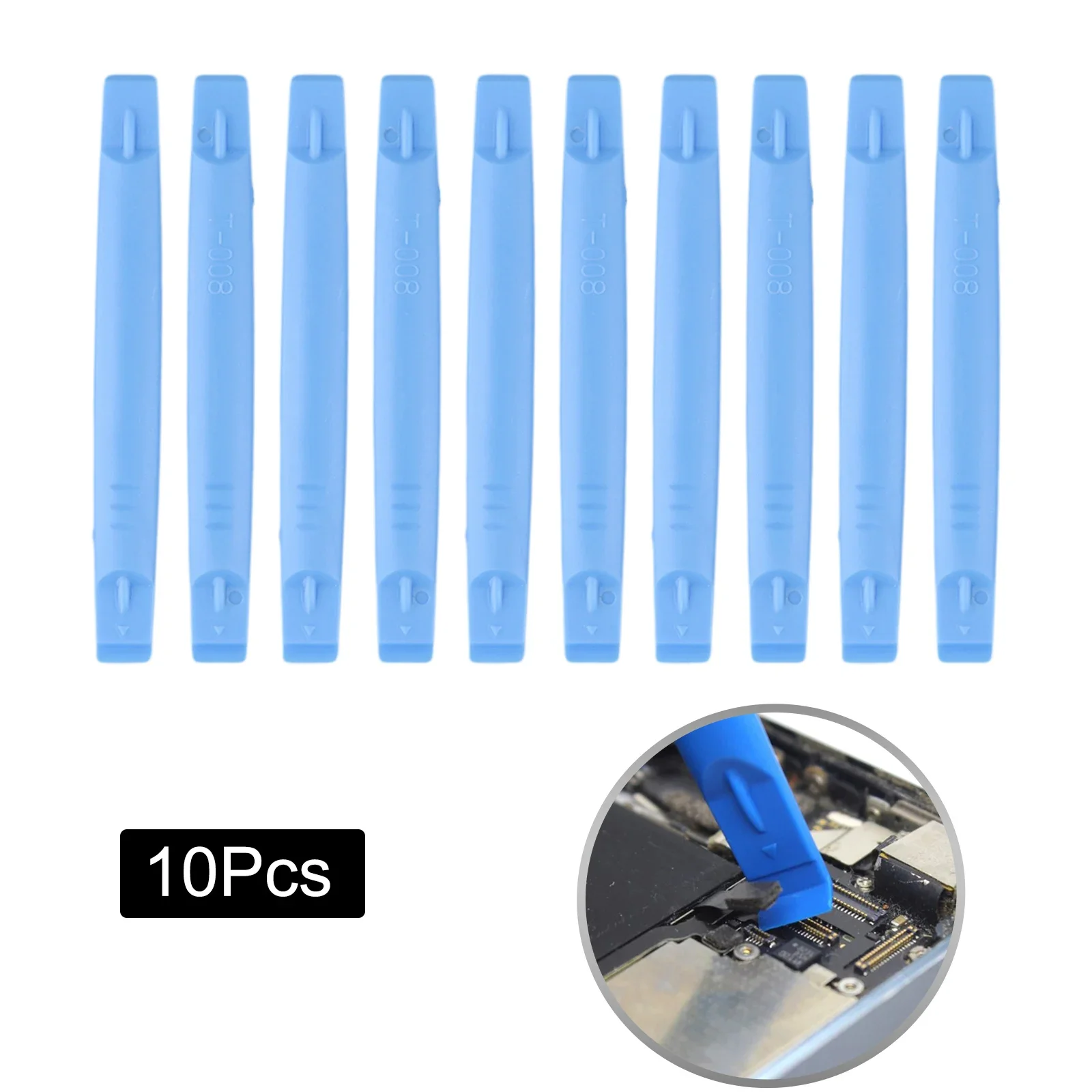 10pcs 83mm Light Blue Plastic Opening Tool Cross Crowbar DIY Spudger Cylindrical Herramientas Ferramentas Navaja Multitool