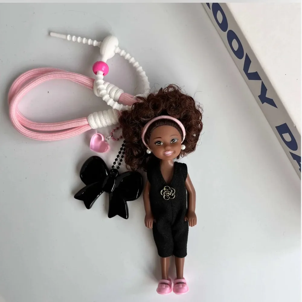 New Cute Doll Pendant Hanging Ornament DIY Change Clothes Keychain Car Key Ring Gift