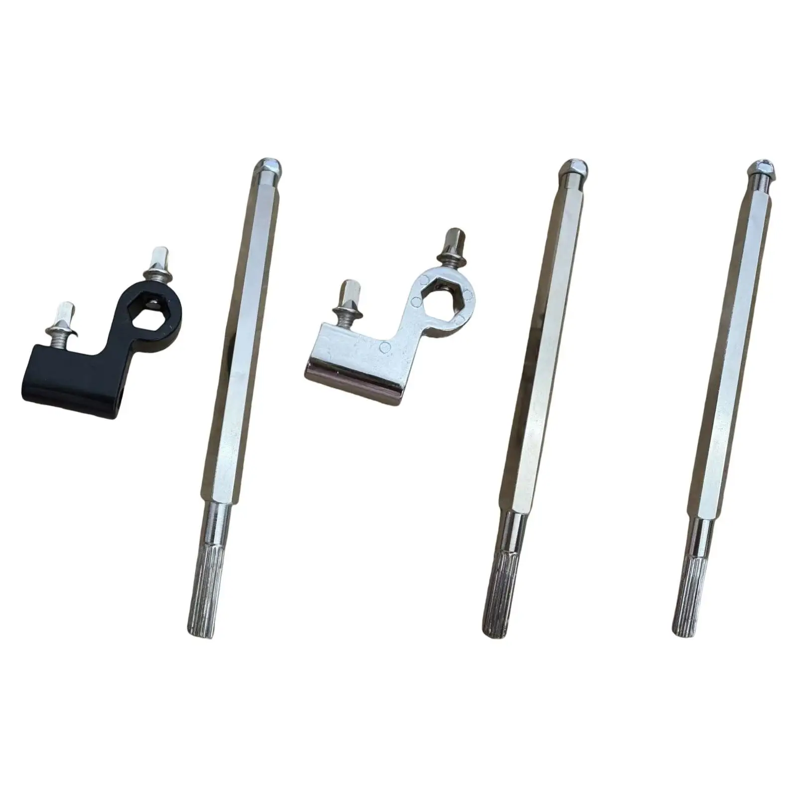 Double Pedal Drum Chain Drive Connector Rod Sturdy Metal Drum Hardware Parts Drum Tension Rod for Bass Drum Foot Pedals