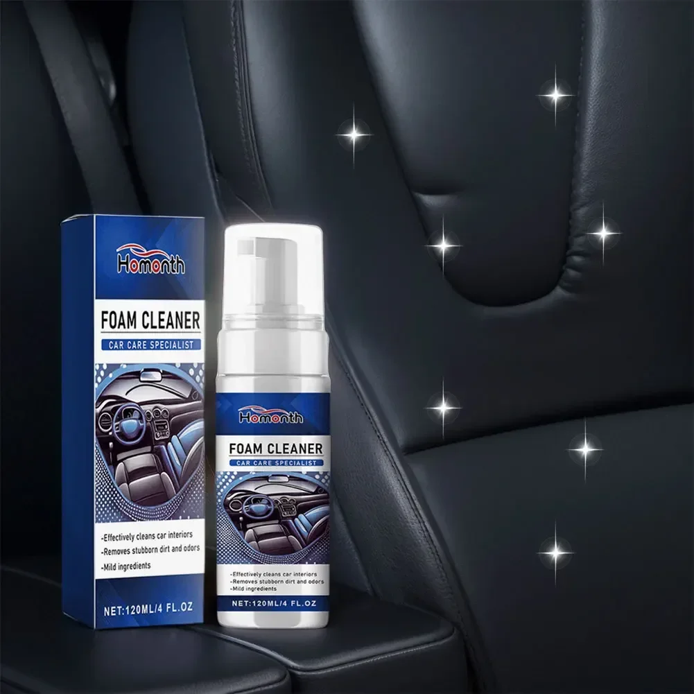 Car Foam Cleaner Multi-Purpose Car Interior Foam Refinisher Cleaner for Car Interior Ceiling Leather Seat