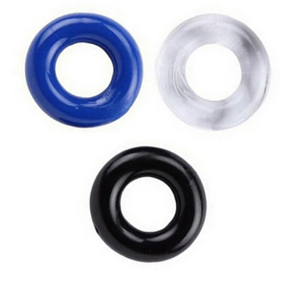 Silicone Male Delayed Ejaculation Cock Ring Dick Erection Sex Toy For Adults Men Penis Stronger Enlargement Scrotal Binding Ring