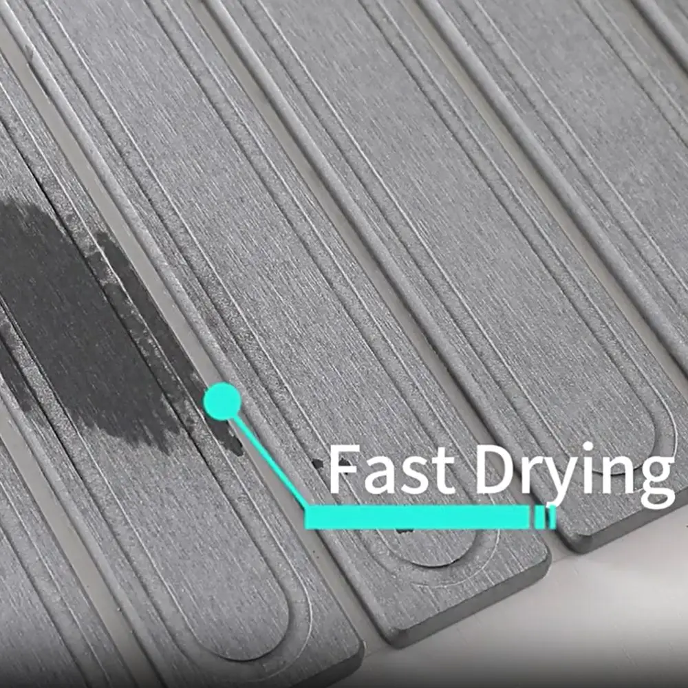 

Durable Diatomite Dish Drying Mat Quick Dry Foldable Kitchen Drying Pad Rectangular Absorbent Cup Drain Pad Countertop