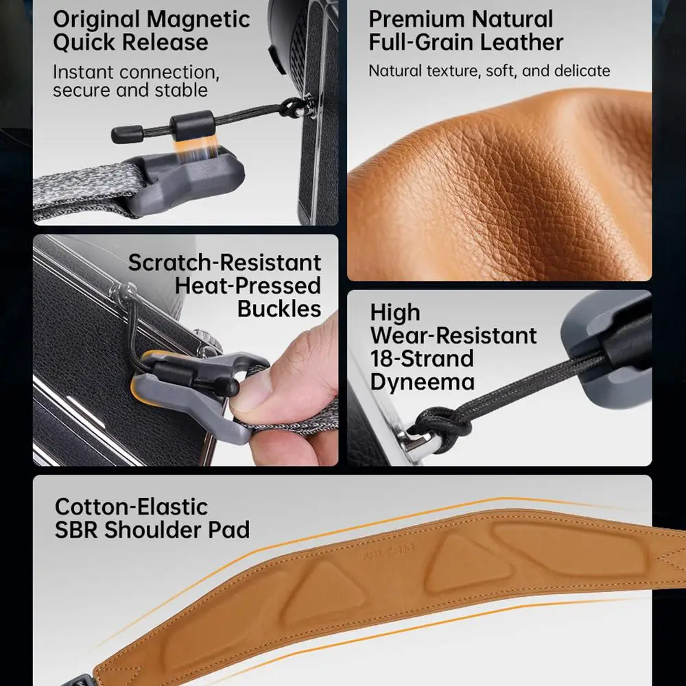 FALCAM M00B5105 Maglink Magnetic Quick-release Shoulder Strap Pro V2  for DSLRs Telephoto Lenses for Outdoor Photography