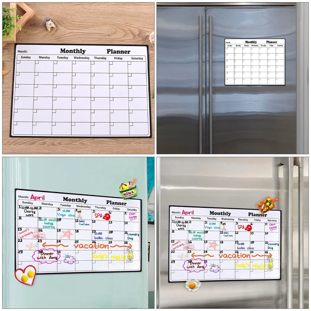

Магнитная доска для плана, не остатки, резиновый магнит, стираемая доска для ежемесячного расписания, органайзер для планировщика на холодильник, календарь с планом
