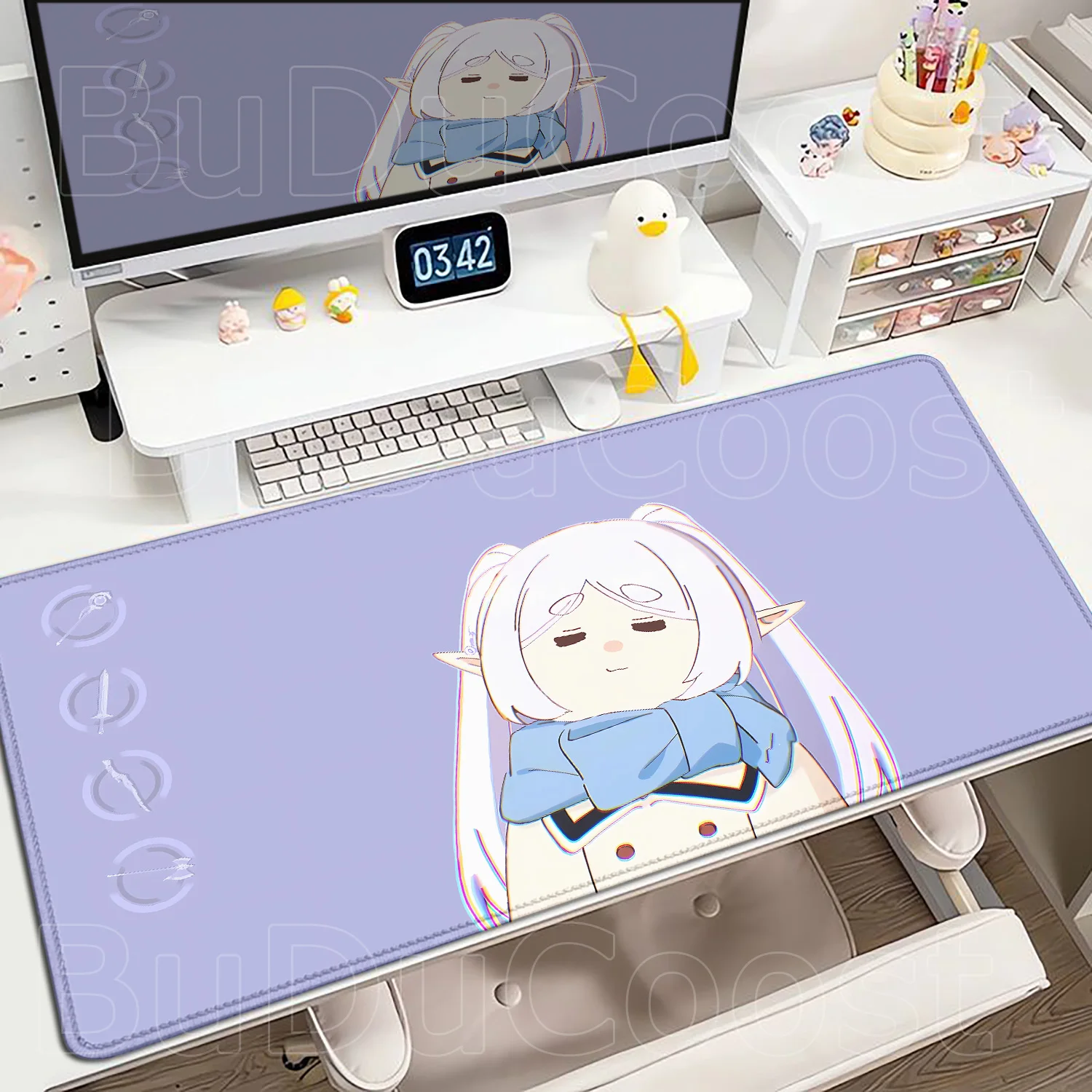 Hot Anime Sousou No Frieren Beyond Journey's End Frieren Mouse Pad Laptop Gaming Mousepad PC Custom Mousepad Desk Mat XXL Carpet