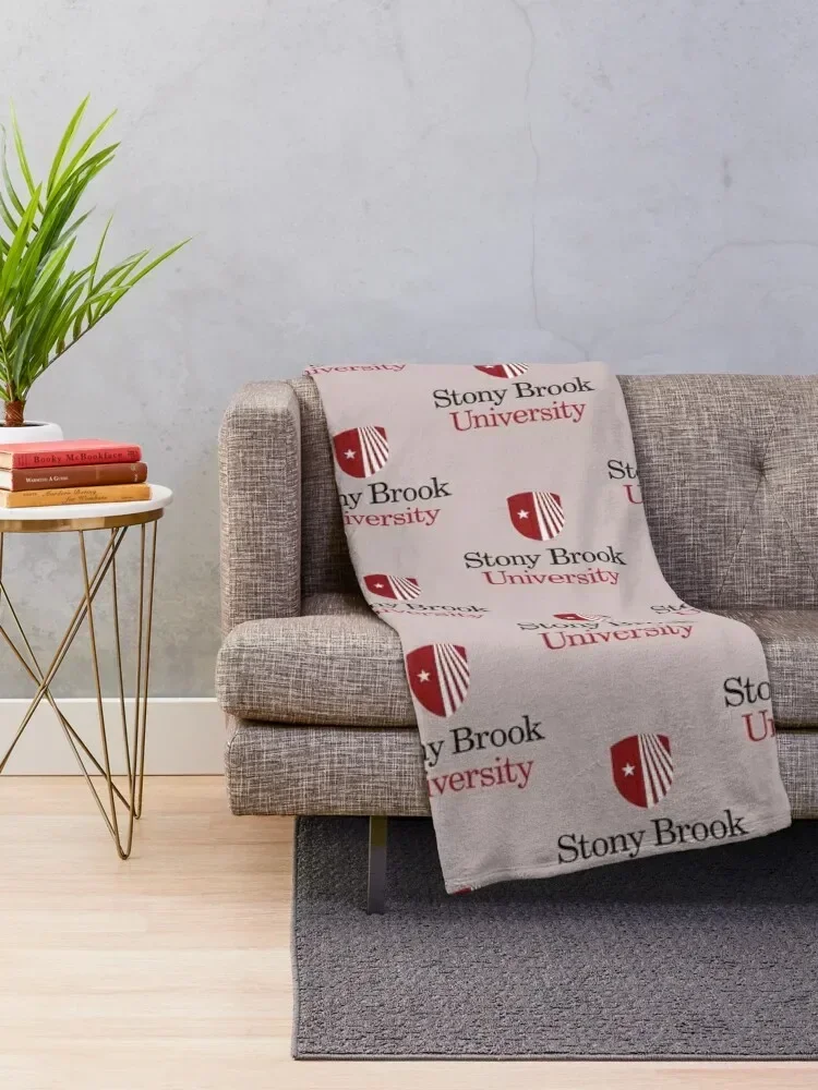 SUNY Stony Brook Throw Blanket for winter Loose Blankets