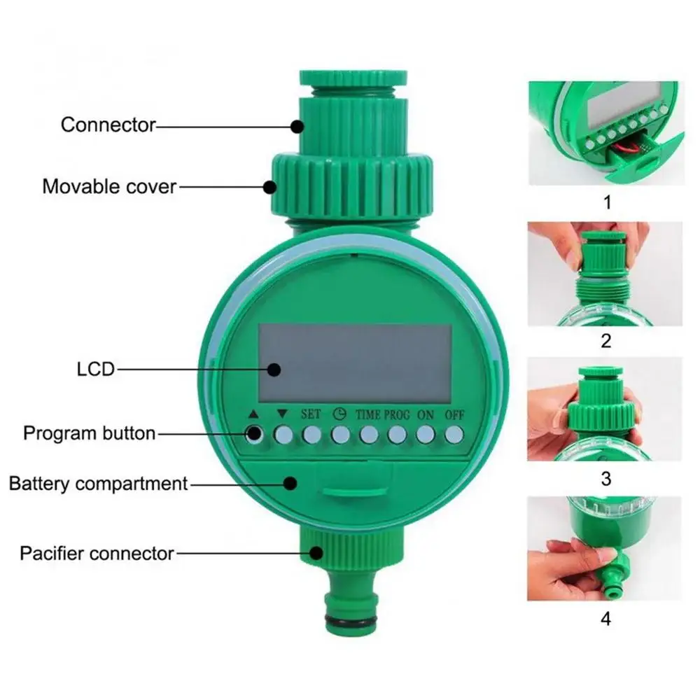 Автоматический таймер полива сада, интеллектуальная система капельного орошения, ЖК-дисплей, домашнее садоводское оборудование, аксессуары для фермы