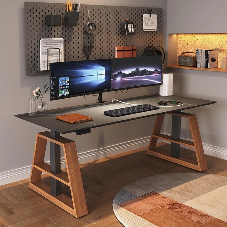 Electric lifting computer bedroom writing table Lifting workbench