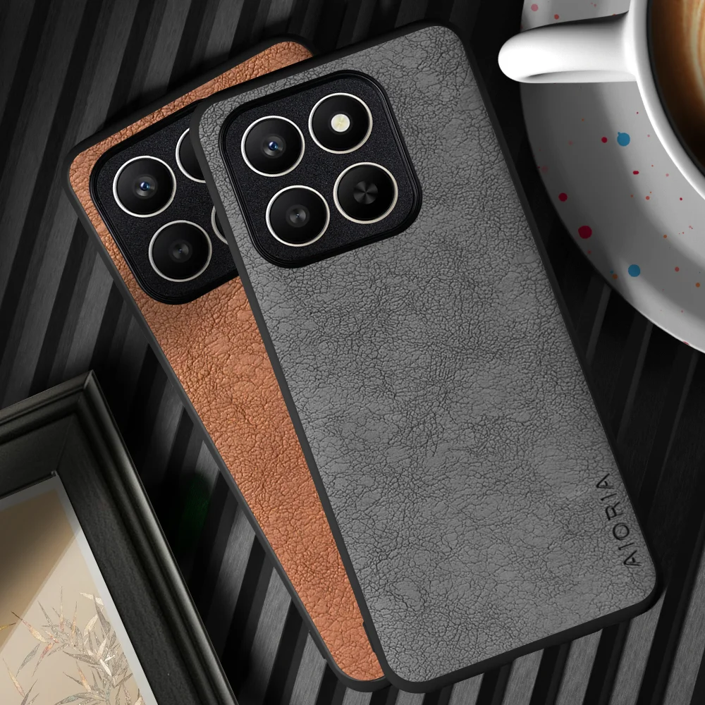 Case For Honor X7d X7c X7b X7a Funda Bussines Style Design Lightweight Textile Leather Phone Cover