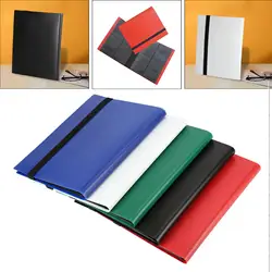 4 Pockets Trading Card Carrying Binder 20 Sheets Album Pocket Binder Card Collection Book for Game Photo Card Key