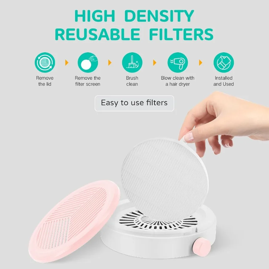 Nagel Staub Kollektor Einstellbare Saug Leistungsstarke Kompakte Nagel Fan Staub Kollektor Maniküre Staubsauger Extractor Fan Frauen Hom