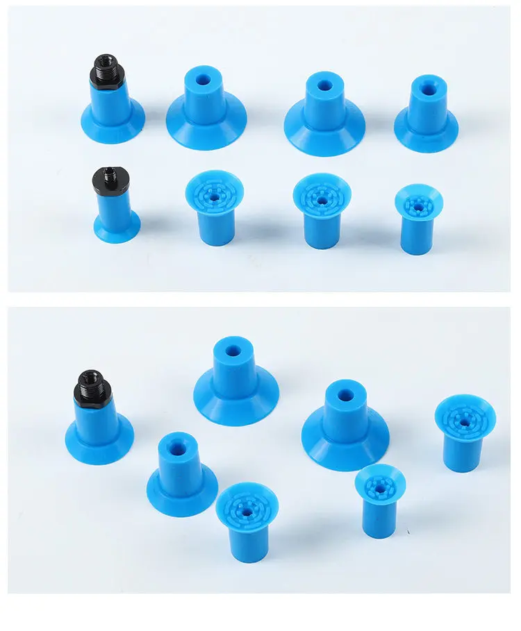 10 pcs 2pcs Heavy-Duty Industrial Blue Vacuum Nozzle for Bag Opening, Pneumatic Suction Cup - F18, F22, F26, F33
