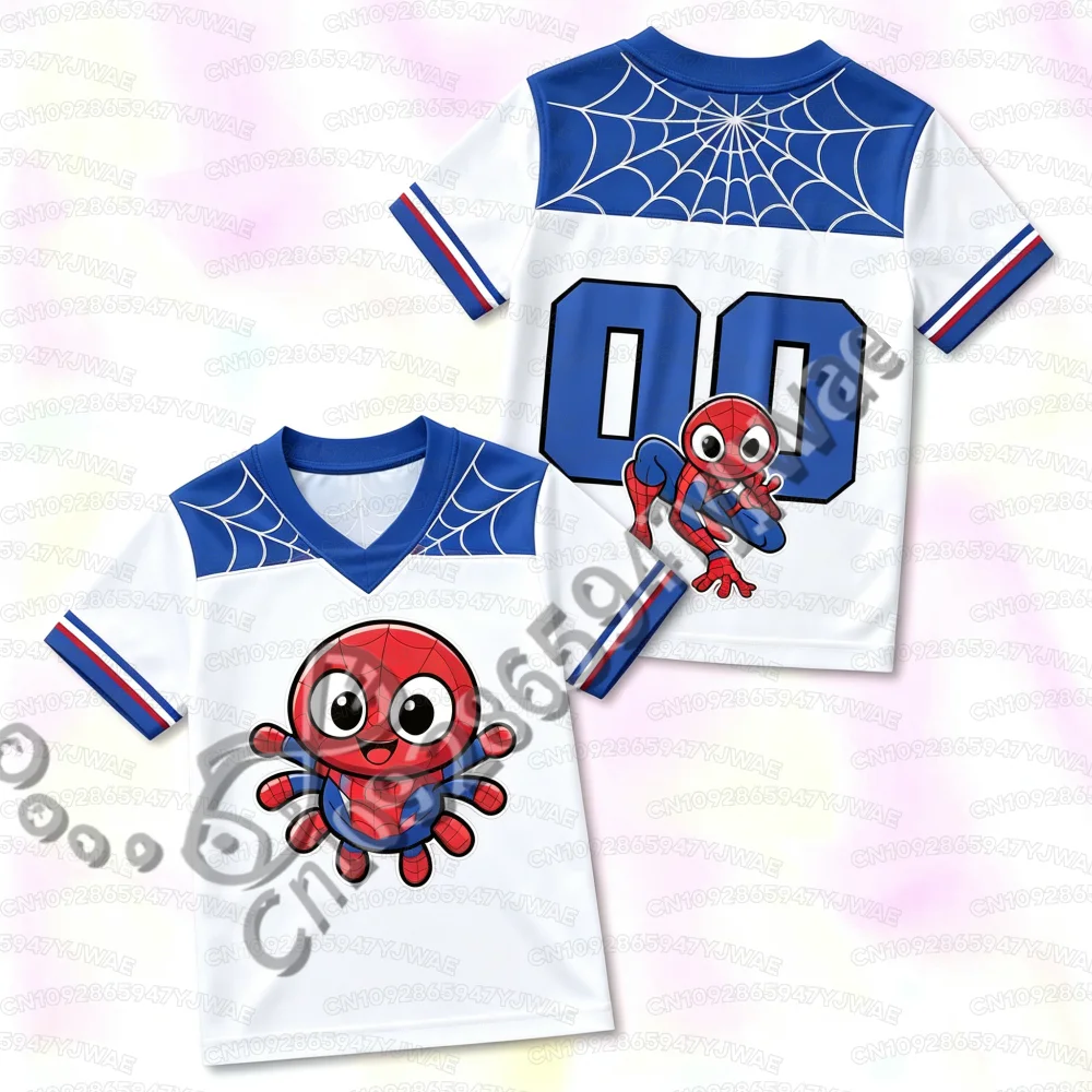 Summer Women's Men's Short Sleeve Cartoon Spider Characters Jersey Kid T-shirt Casual Kid's Boy's Girl's T-shirt Tops