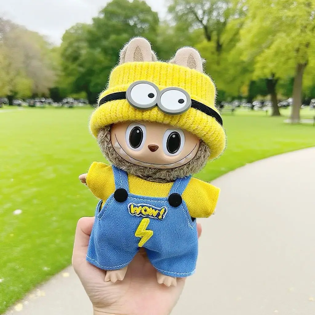 2025 pour Labubu vêtements pour Doraemon et pour Minion Style poupée en vinyle 17 cm V1 V3 bricolage vêtements accessoires jouets cadeau décoration ensemble