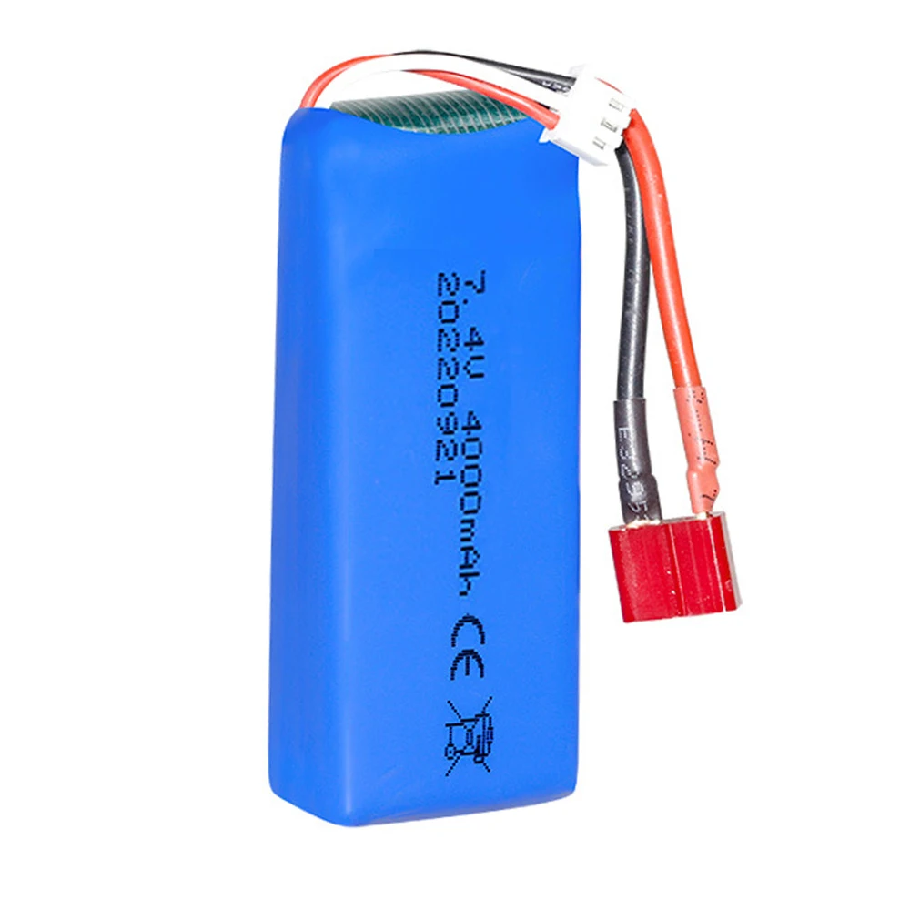 7.4V 4000mAh Lipo battery FOR Wltoys 144001 144010 124017 124019 12428 12423 7.4V Upgraded battery T PLUG for RC cars boat parts