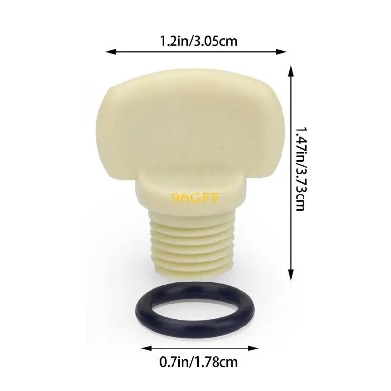 96GF Watertight Plastic Plugs with Reinforced Seals Replacement Part Spa Drain Plug Suitable for Circulation Drains