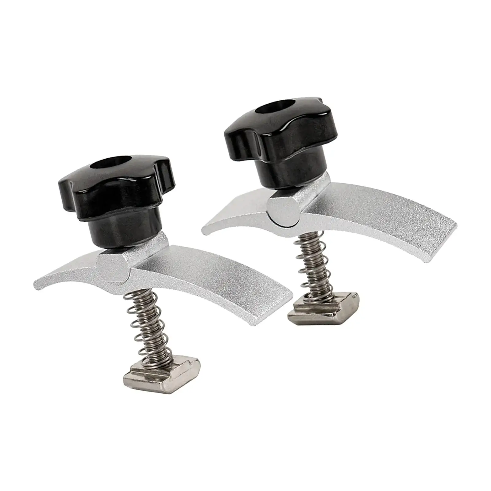 2x T Track Hold Down Clamp Multifunction Aluminum Alloy for Woodworking DIY