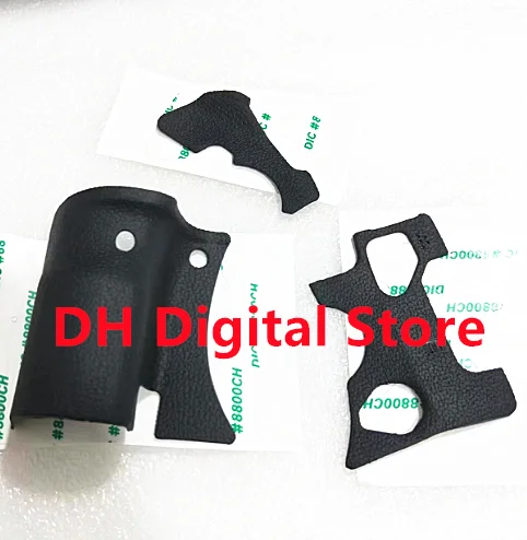 (A Set of 3 ) NEW For Canon EOS 6D Mark II / 6D2 Grip Thumb Body Rubber Shell Repair Part + Tape