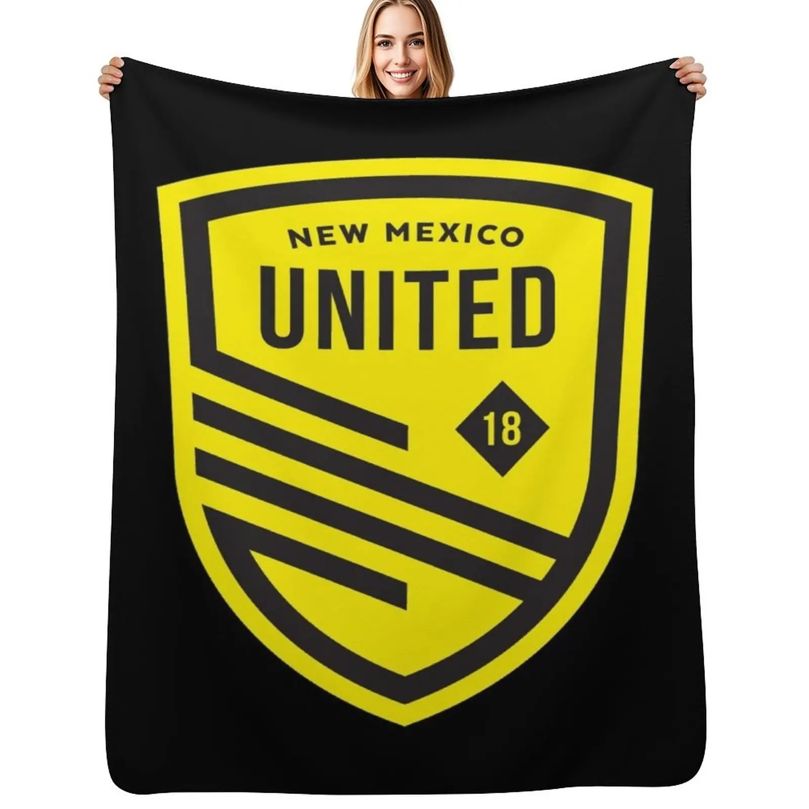 

New Mex United Logo1 Throw Blanket manga Luxury Designer Luxury Throw Polar Blankets