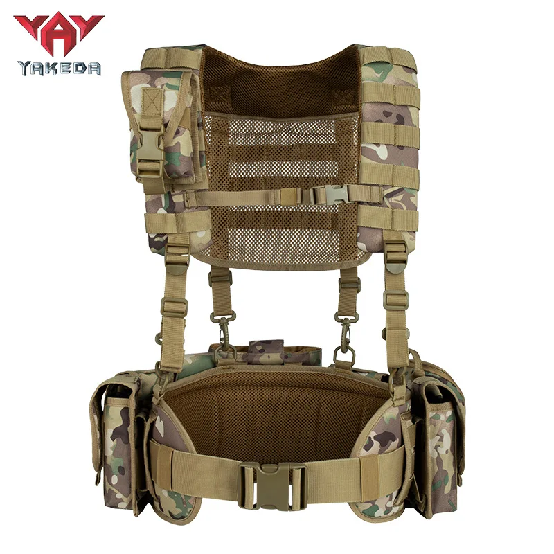 

YAKEDA tactical sling, outdoor carrying equipment, camouflage breathable and wear-resistant tactical vest VT-8863 series