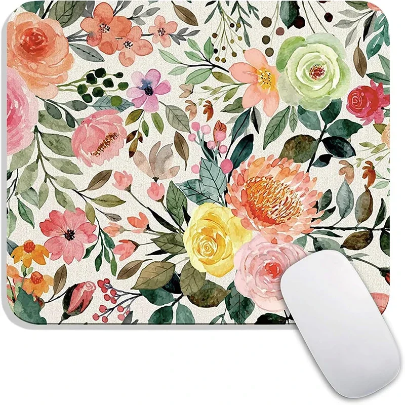 Small Mouse Pad Computer Hot Sell Non-Slip Cushion Anime Lovely Gamer Natural Rubber Art Flower Office Decoration Carpet Mat