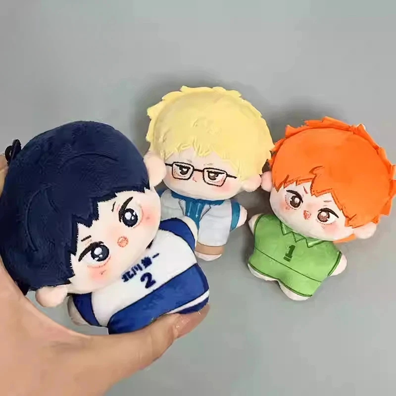 10cm Anime Role Tobio Kageyama Kei Tsukishima Kawaii Cosplay Starfish Cotton Doll Bags Pendant Mini Dango Toy Figures Fans Gift