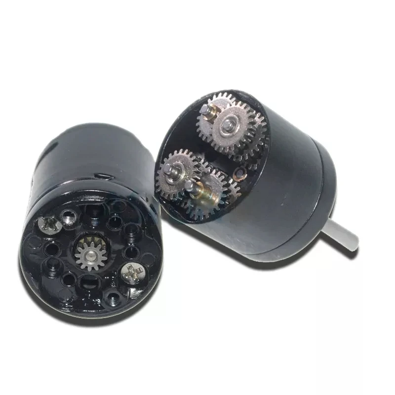 JGA25-370DG High Speed Higher Torque 370 Reduction Motor 12V Electric DC Motor 25mm Double-gear Box Reducer Black skin motor