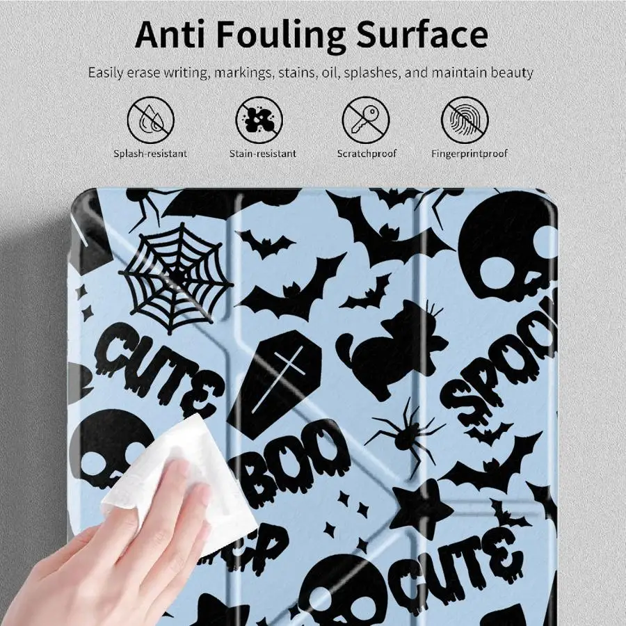 Black Bat Skeleton Tablet Case For iPad Mini 6 7 Air 4 5 M3 M2 M4 11inch Pro 11th 10th 9th 8th 7th 12.9inch Pro 2025 Holder