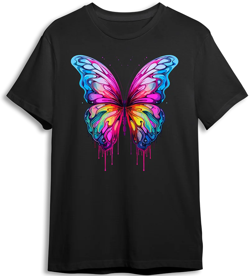 Butterfly Beautifu Iron Sticker For Clothing Girls T-shirt Patch Women's Hoodie DIY Painted DTF