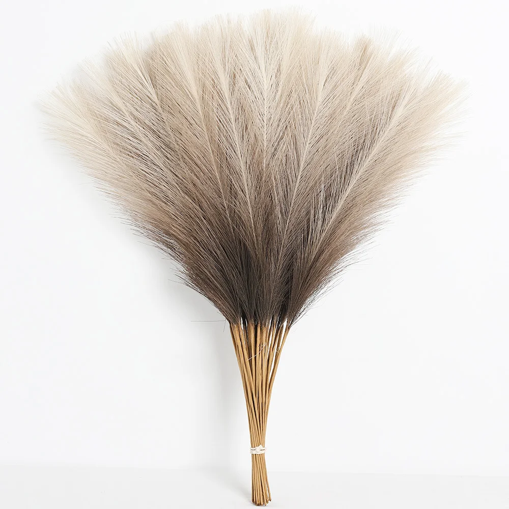 6/12 Stück Pampas-Kunstblumenstrauß, 55 cm, künstliche Blumen für Zuhause, Zimmer, Tischdekoration, Garten, Hochzeitsdekoration, Vasenzubehör – Detail 9