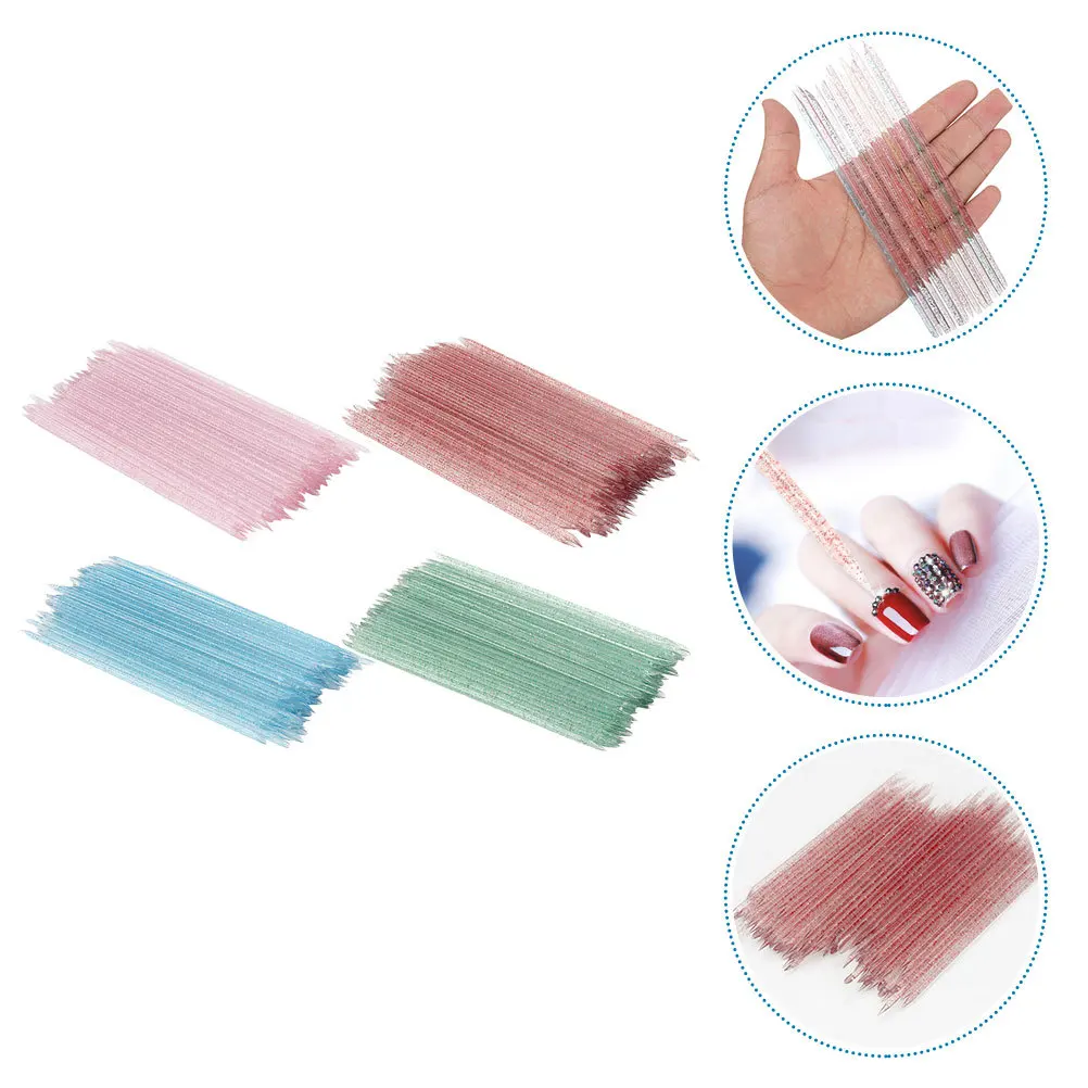 

400Pcs Plastic Manicure Sticks Multi Purpose Nail Art Tools for Dotting Lines Patterns Easy to Carry for Salon Or Home Use
