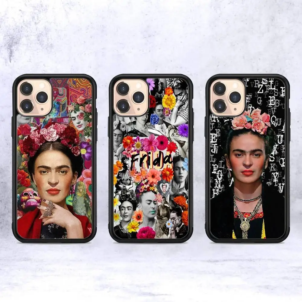 Модный чехол для iPhone 17 16 15 14 13 12 11 Mini Pro Max Plus с изображением Фриды Кало, PC+TPU, задняя крышка для телефона