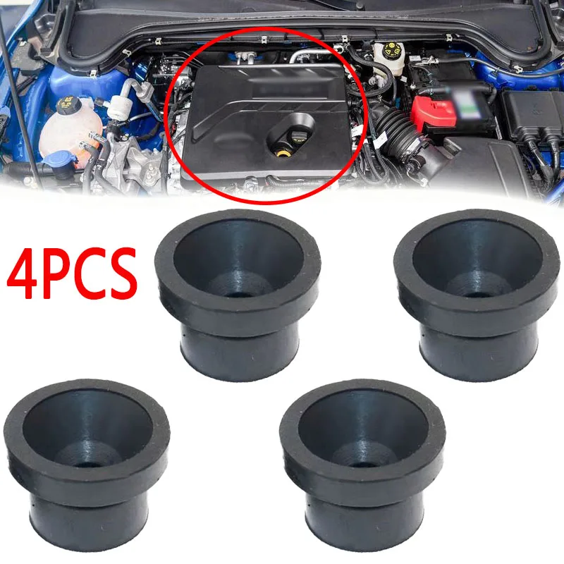 4X Rubber Engine Cover Grommet Buffer Mount Bush Stopper For Ford Focus 2 MK2 Galaxy C S Max Mondeo Mk4 4 Engine Bonnets Gaskets