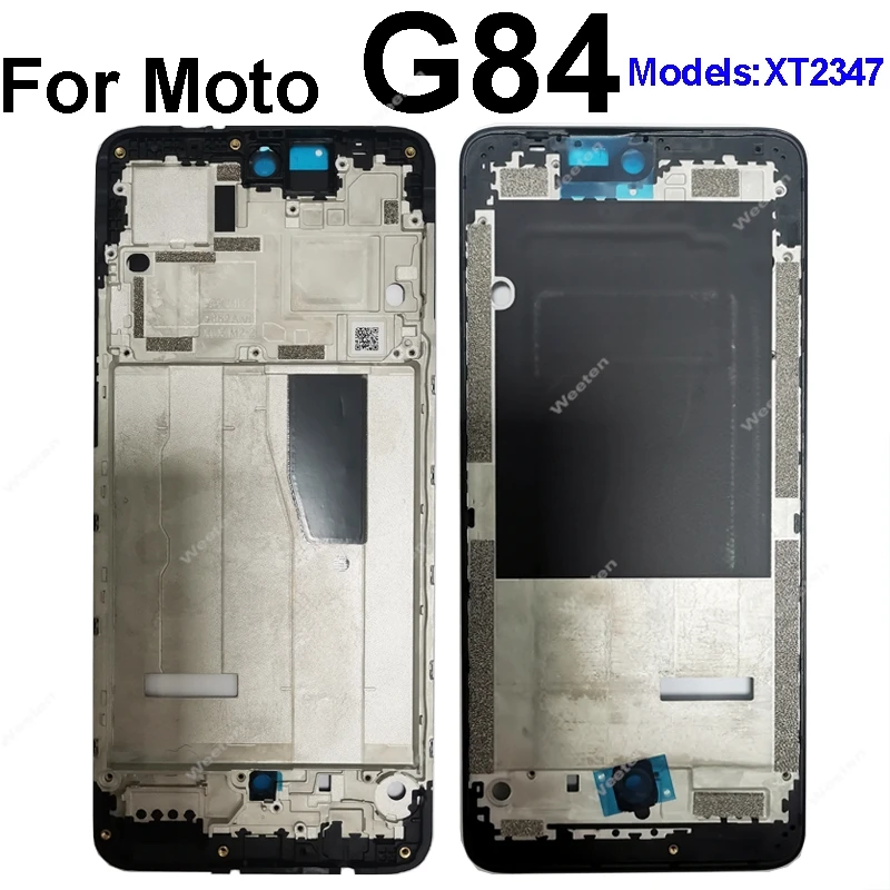 LCD Frame Chassis Cover For Motorola Moto G04 G14 G54 G84 LCD Frame Middle Bezel Plate Panel Housing Replacement Repair Parts