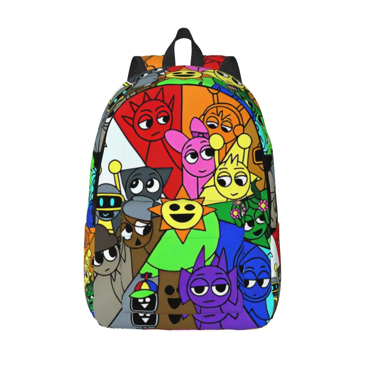 Sprunki Incredibox Grey  Oren Funbot Backpack for Men Women Teenage Student Work Daypack Beats Game College Canvas Bags Gift