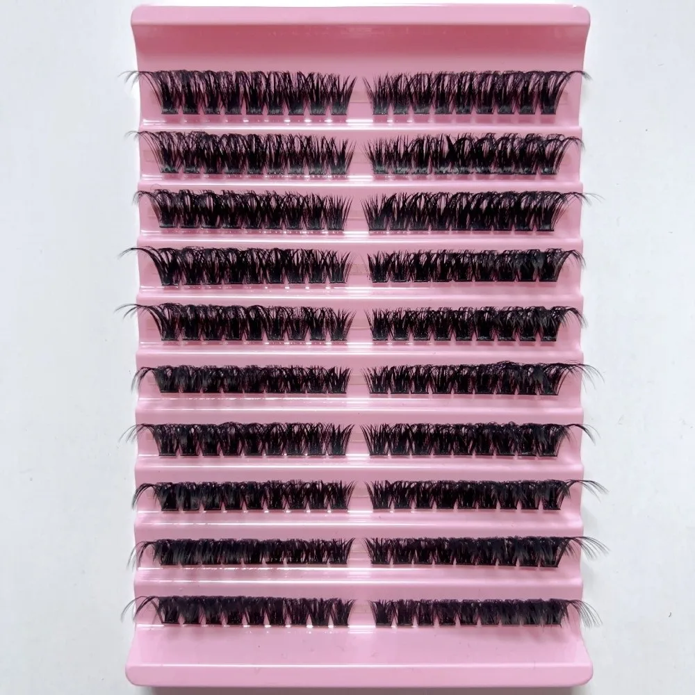 

3D Mink Effect Cluster Lashes Natural Large Capacity Volume Lash Single Cluster Soft Fluffy Faux Mink Eyelashes for Women