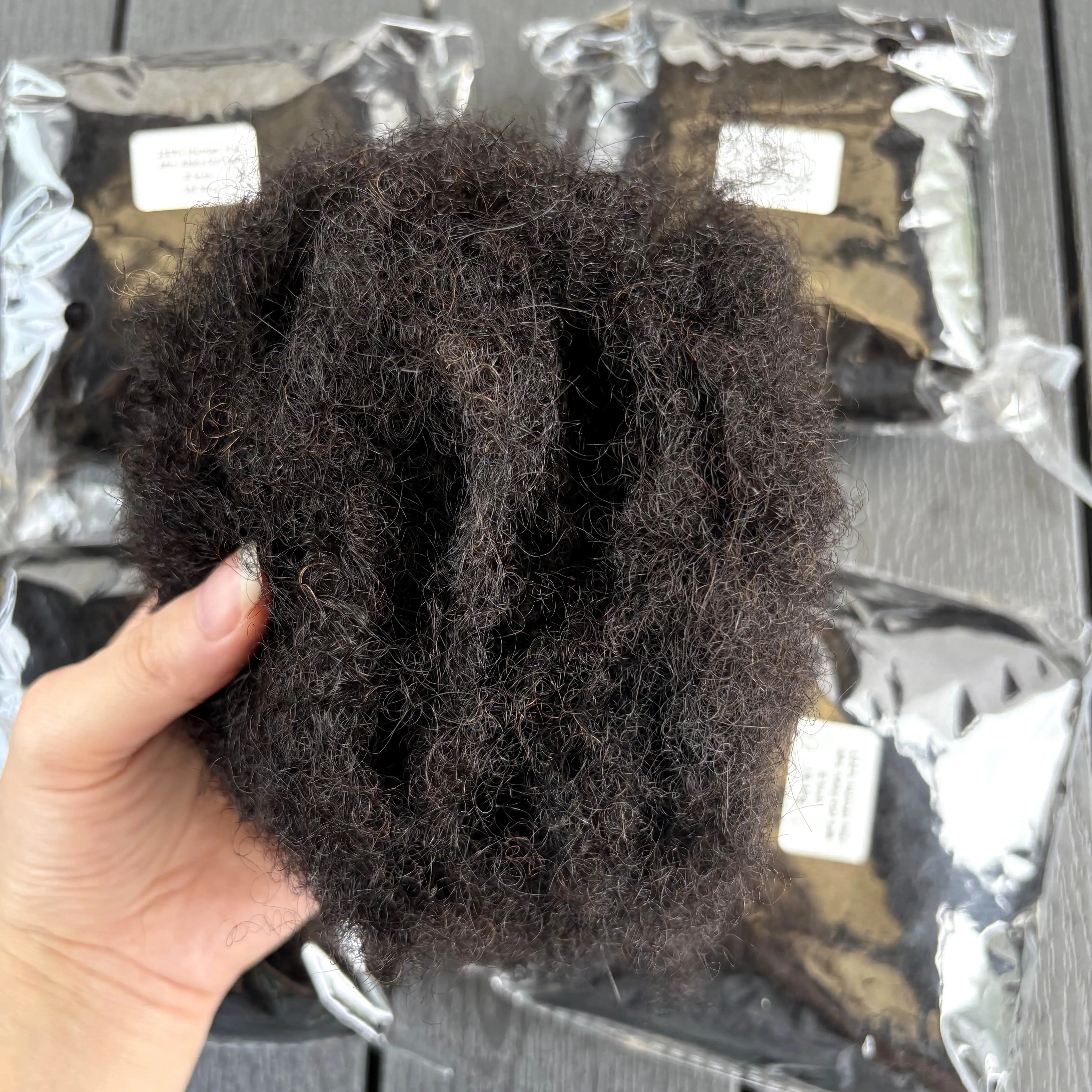 8 Zoll Afro Kinky Bulk Echthaar 30g/Packung für Dreadlock-Verlängerungen, Locs-Reparatur, Twist-Flechtungen, Afro Kinky Echthaar für Locs – Detail 9