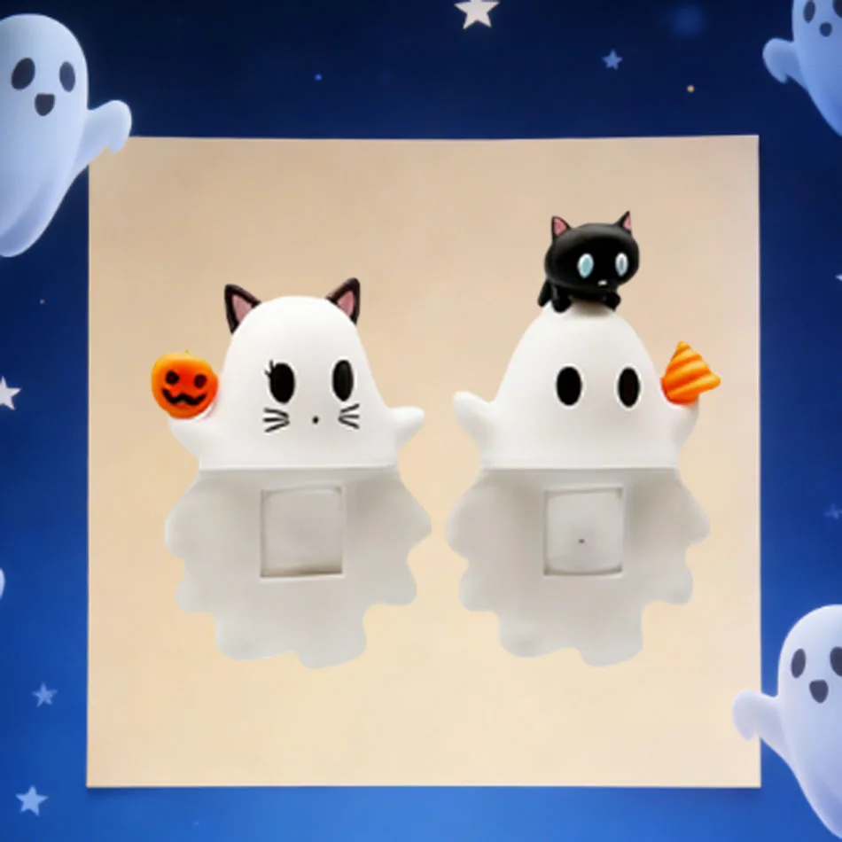 Mignon Halloween fantôme téléphone minuscule ornement Miniature Figurine accessoire cadeau boîte aveugle à collectionner Halloween téléphone décor boîte aveugle