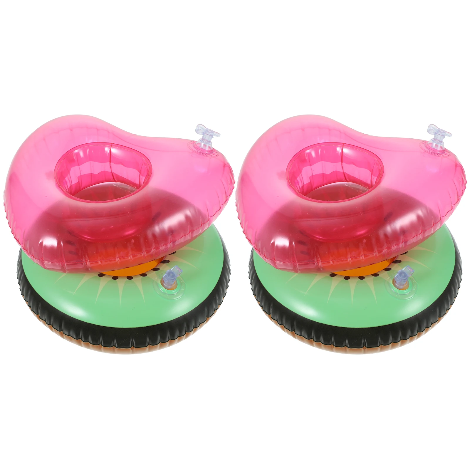 4 قطع من حامل المشروبات القابل للنفخ، كوب عائم لحفلات حمام السباحة، متعة المياه، حمام الأطفال، ديكور الحدث ذو الطابع الاستوائي #6