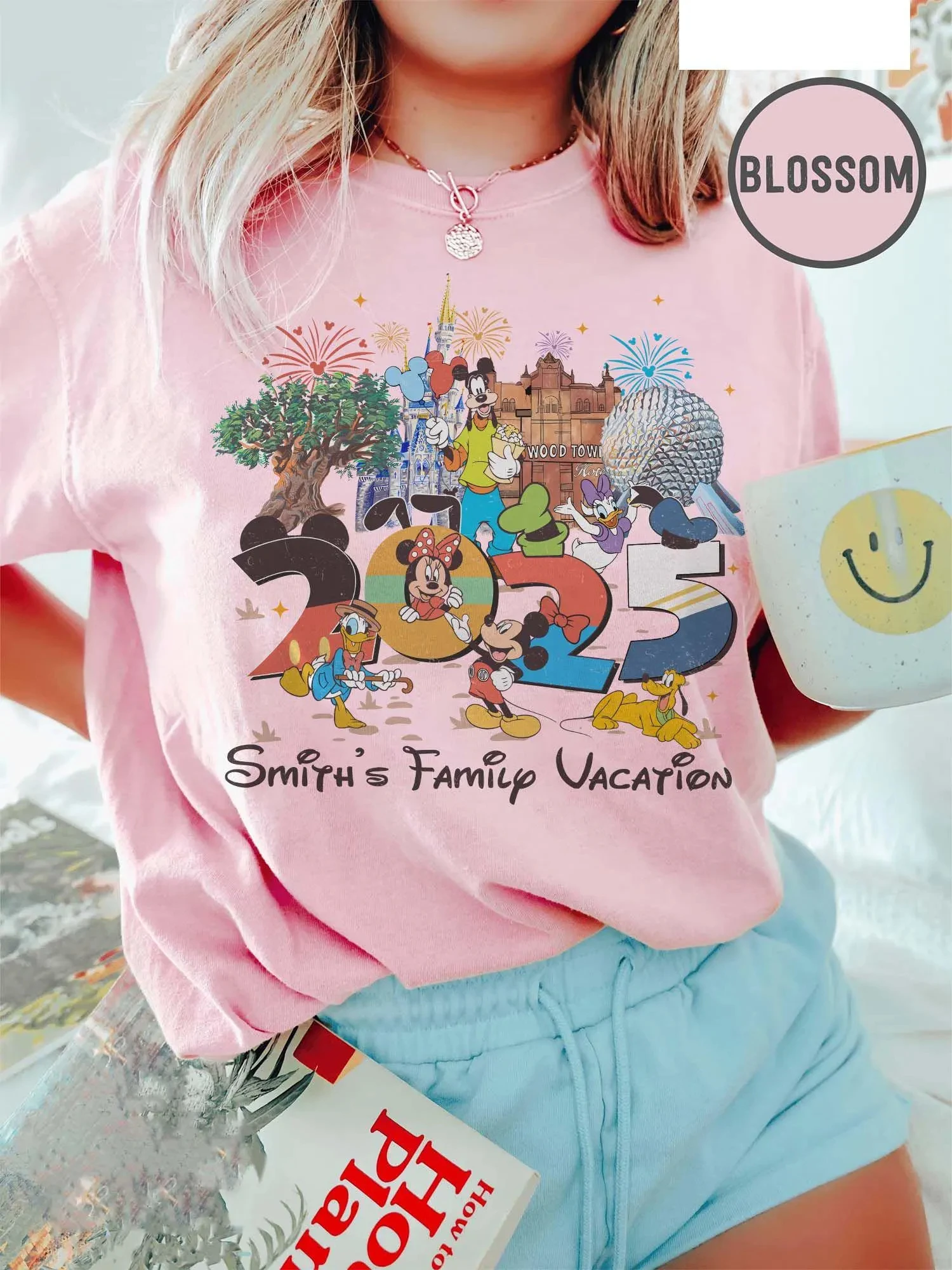 Camicie personalizzate per le vacanze in famiglia Disney 2025 Camicie abbinate al gruppo di viaggi in famiglia T-shirt WDW Disney World Topolino e amici