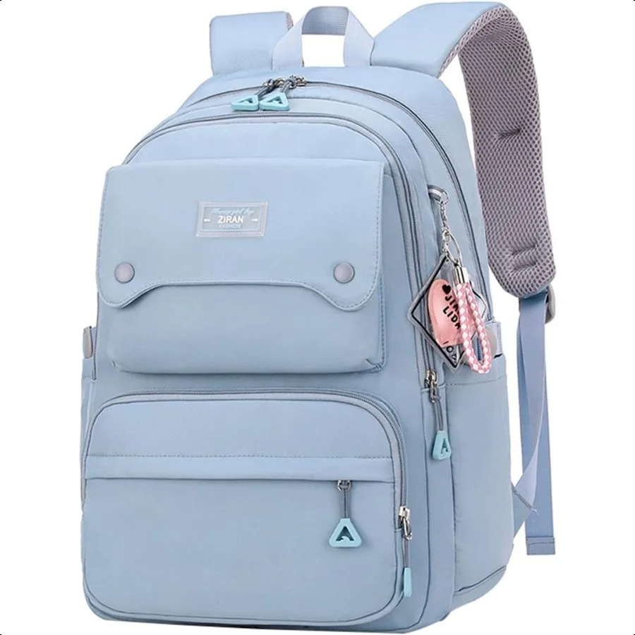 

Teen Girls Casual Backpack High Middle School Daypack Women Daily Travel Laptop Bag 1 Blue 26 Liters