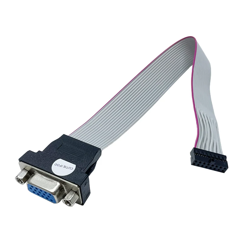 Computer Mainboard GPU 16pin Female To 15p Female Host Case Bracket VGA Interface Extension Cable for HP 620 630
