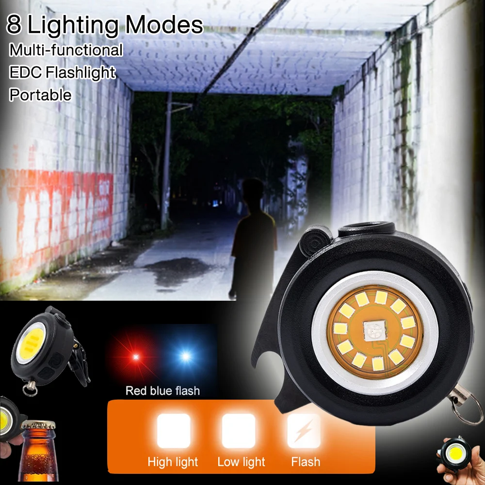 8 Modes Mini Keycha…