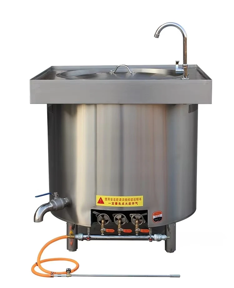 Large commercial stainless steel braised beef boiler electric cooking broth tank